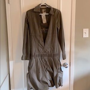 Unique Desigual Green Utility Dress